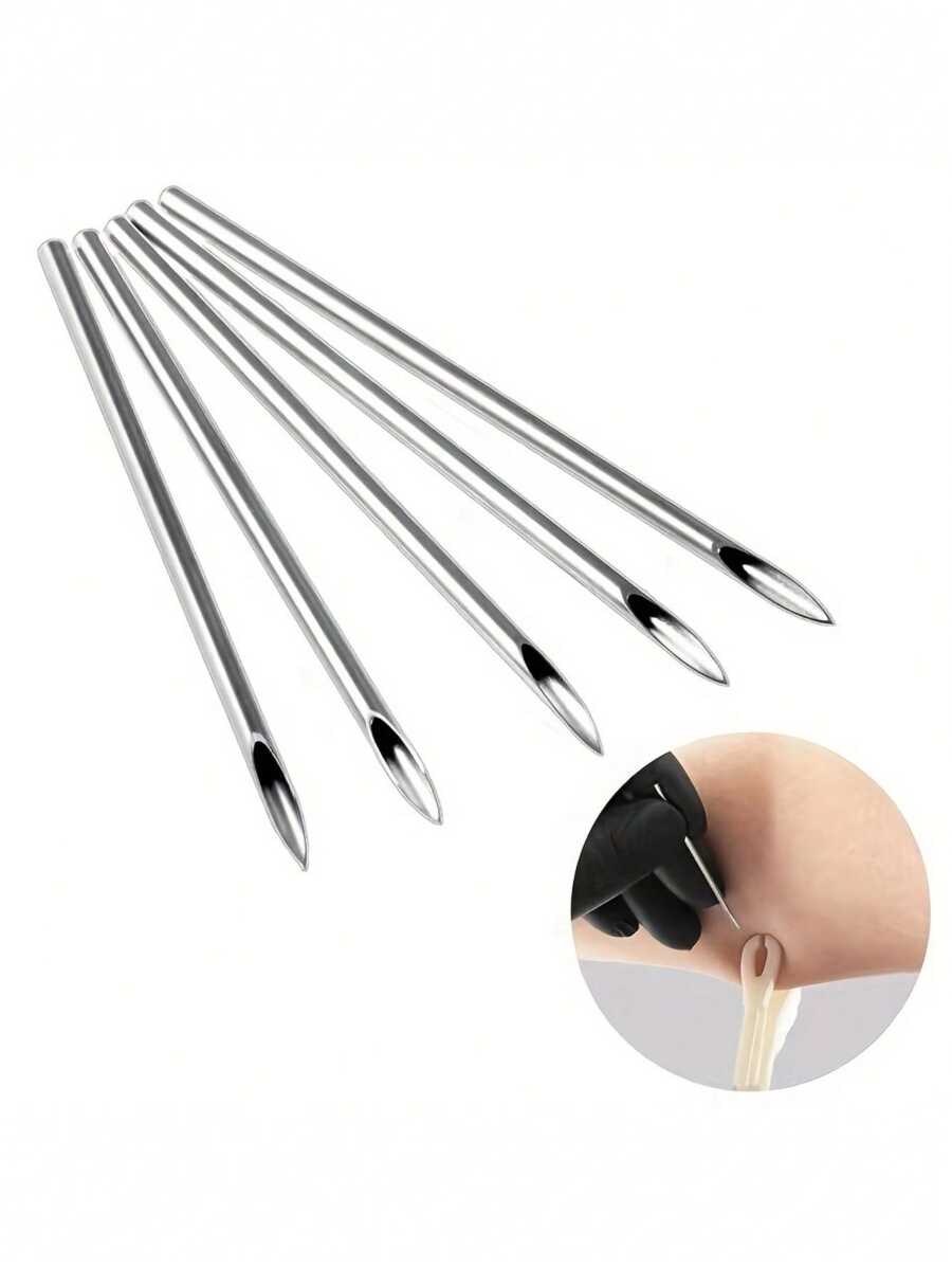 30Pcs/Set Body Piercings Kit, Stainless Steel 14G Belly Tongue 16G Nose