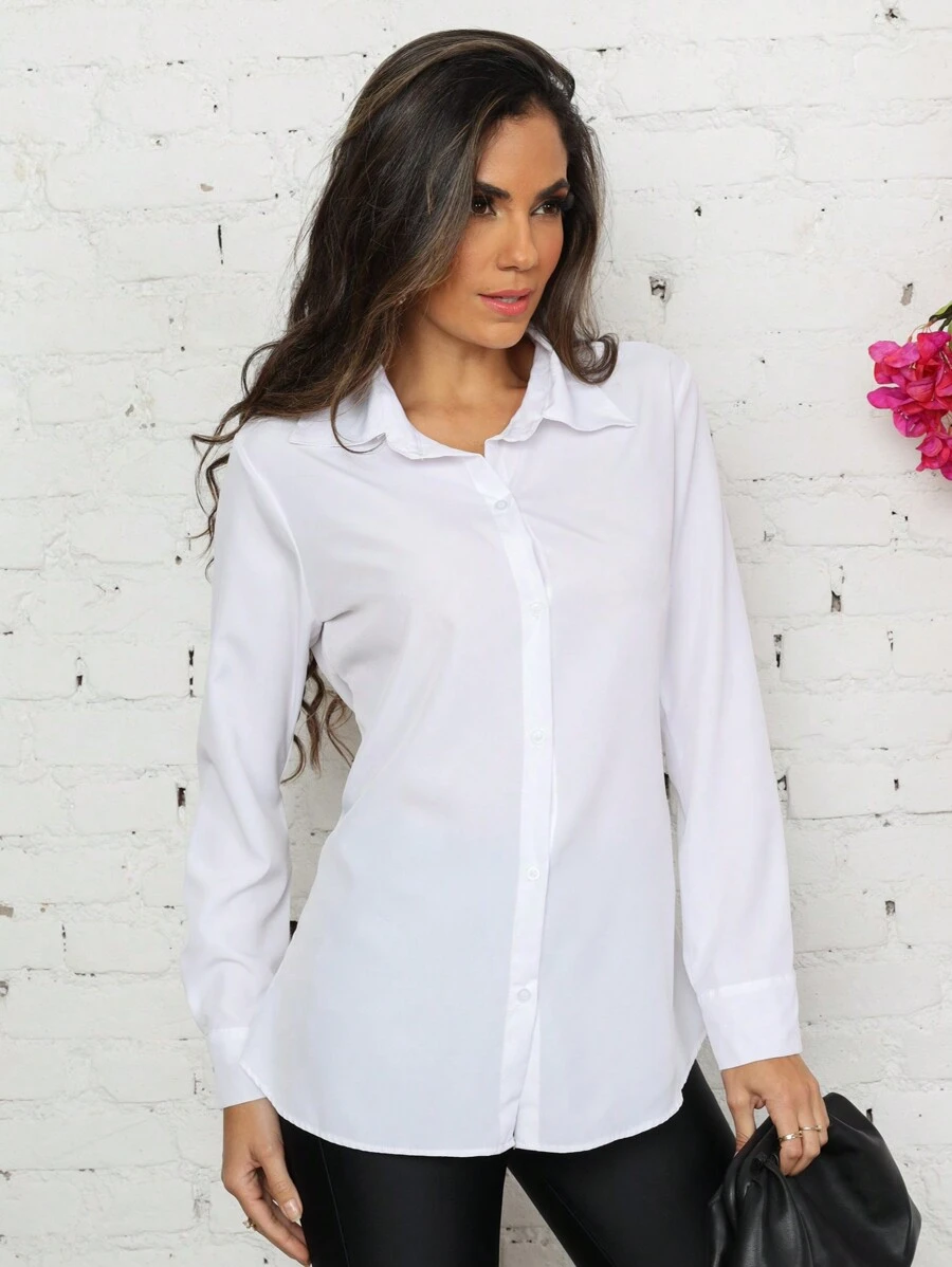 Women Blouses - 白色 - 查看 1