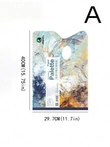 25 tờ giấy màu có thể bóc và xé được để pha màu, màu nước, acrylic, tranh sơn dầu, đồ dùng nghệ thuật có thể giặt được và bảng màu vẽ - Nhiều màu - Xem 6