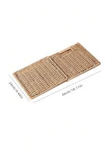 手工编织卡其色折叠收纳盒 – 衣柜衣物玩具收纳整理盒、立方体置物架收纳箱、客厅收纳盒、卧室梳妆台收纳盒、玄关杂物收纳盒 | 多功能家居杂物收纳整理盒