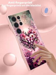 Mysteriöser Schmetterling Kamera Schutz - Kompatibel mit iPhone 11/12/13/14/15 Promax, Samsung S22/23/24+ UA04/A05/A14/A15/A24/A25/A34/A54S, OPPO, VIVO/Redmi Note13 Pro/13C/A3, HONOR 70/90/X7/X8/X9/X6AB und andere Modelle, TPU Material Handy Rückseiten Schutzhülle komplettes Set