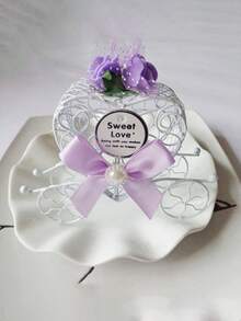 1pc Creative Wedding Favor Box Candy Box Candy Bag Souvenir Gift Box Wedding Supplies - Multicolor - View 10