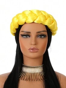 1pc Multicolor Women's Elastic Bonnet, Satin Twisted Candy Color Hair Ties With Retro Style Hair Sleep Cap Sleep Bonnet - Satin Hair Tie - View 4