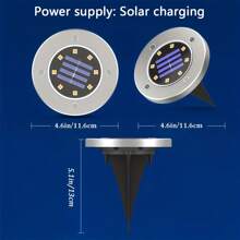 8 luces solares LED para jardín, paquete de 1/4: cambiadores de color, sensor de encendido automático, kit de iluminación impermeable para senderos, regalo de Halloween, Navidad y Acción de Gracias
