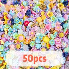 50pcs Mini Resin Decoration Set, Random Mix Cartoon Flower, Food And Fruit Shaped Resin Beads For Making Phone Case And Hair Accessories, DIY Jewelry Crafting Materials, Suitable For 4th Of July Earrings, Beaded Bracelets, Shell Necklaces, Enamel Pins, USA Themed And Halloween Decorations Valentines - Multicolor - View 16