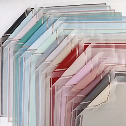 5pcs/10pcs/20pcs Jelly Film Waterproof Floral Wrapping Paper, Bedding, Bouquet, Gift Packaging For Flower Shop. Great For Mother's Day Gifts, Waterproof. Perfect For Flower Arrangements, Gift Wrapping, Parties, Weddings And Any Special Occasion. Semi-Transparent And Easy To Use For DIY Projects. Ideal For Bouquet Arrangements, Gift Wrapping And Party Decorations. This Wrapping Paper Is Lightweight, Essential For Any Flower Shop Or Gift Shop,