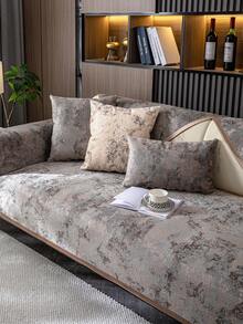 1入通用季節沙發坐墊，現代簡約防滑布藝沙發套，機洗、防塵、耐用、保暖、不脫色、不脫落，適用於L形和1234人座沙發 - 灰色 - 查看 4