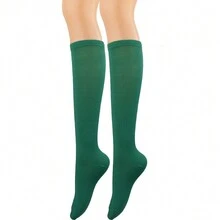 Women  Knee High Green Socks, Summer Decoration - Green - View 6