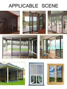 1 件纱窗网，防蚊虫纱窗网，安装简便，无需钻孔，自粘式，家用纱窗隐形网