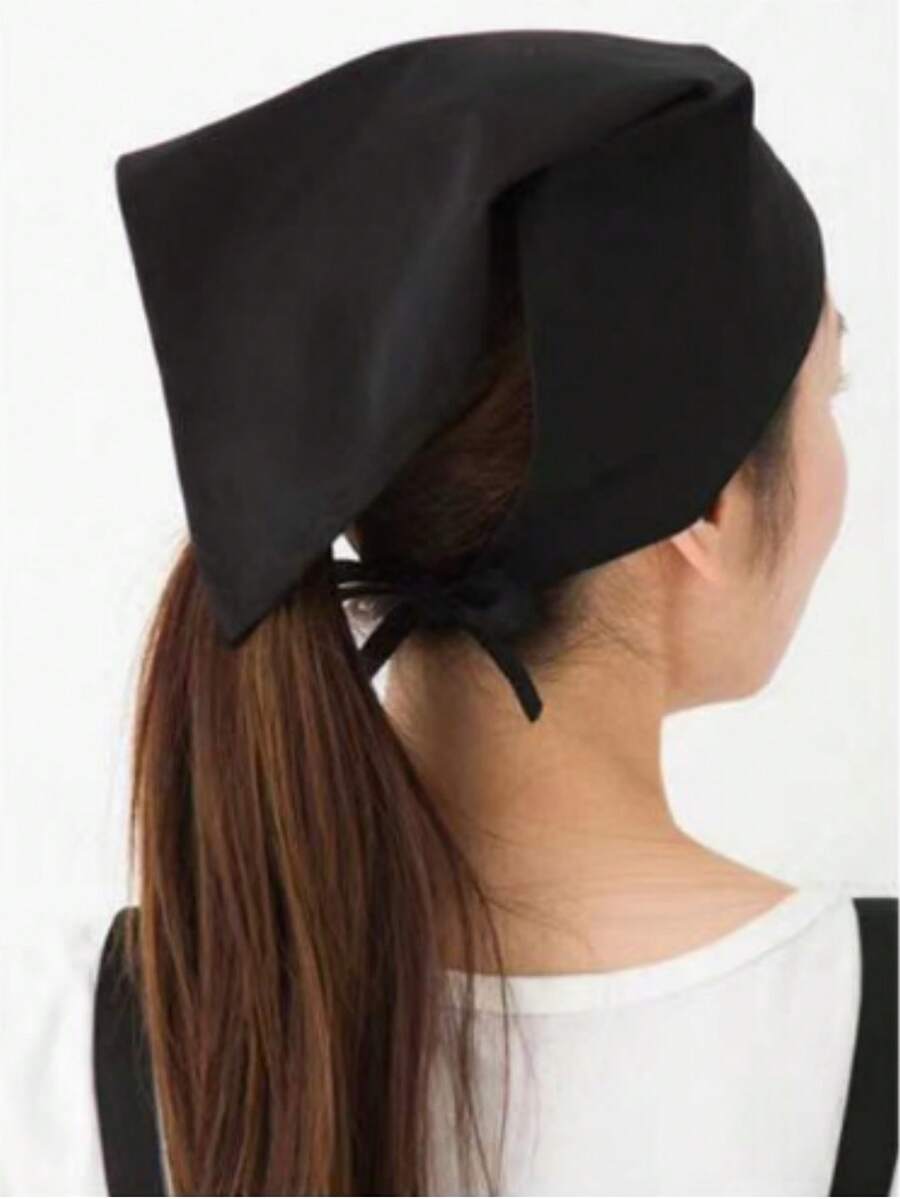 1 pañuelo triangular de camarero, gorro de chef para restaurante, gorro de trabajo de cocina - bufanda triangular - Ver 1