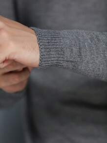 Men Sweaters - 灰色 - 查看 5