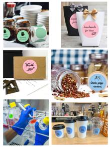 Marklife 2 Inch 50X50mm Pink Circle Thermal Labels, Thermal Label Stickers, Self-Adhesive Heat-Sensitive Round Labels Paper For DIY Logo Design, Barcode, Name Tag, Glass Jar, Black On Pink, 180 Labels/1 Roll - Pink - View 9