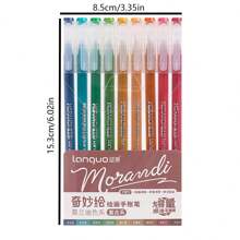 Bộ 9 Bút Hoạt Hình Sáng Tạo Màu Morandi Màu Trung Tính, Bút Màu Trung Tính Đơn Giản Và Tươi Mát Dễ Thương, Bút Trung Tính Nắp Nhanh Khô, Văn Phòng Phẩm Để Viết Nhật Ký - Nhiều màu - Xem 2