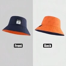 时尚渔夫帽：百搭渔夫帽，适合春秋季佩戴，双面渔夫帽，夏季亦可佩戴 - 彩色 - 查看 8