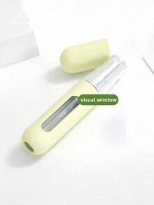 1入組/隨機5ml可裝香水的補充式香水噴霧器，便攜式底部充填，馬卡龍色系壓花玻璃空瓶，香水噴霧頭 - 彩色 - 查看 7