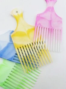 Set de 4 peines de gran tamaño para peinar el cabello y dar volumen, ideales para crear tupé, con forma de avión - Multicolor - Ver 3