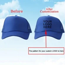 1 Custom-Made And Personalized Adjustable Men's Truck Driver Hat With Mesh Women's Baseball Net Hat For Outdoor Sports Shading. Your Favorite Custom Hat Design