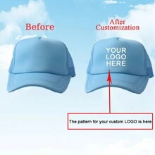 1 Custom-Made And Personalized Adjustable Men's Truck Driver Hat With Mesh Women's Baseball Net Hat For Outdoor Sports Shading. Your Favorite Custom Hat Design
