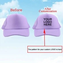 1 Custom-Made And Personalized Adjustable Men's Truck Driver Hat With Mesh Women's Baseball Net Hat For Outdoor Sports Shading. Your Favorite Custom Hat Design