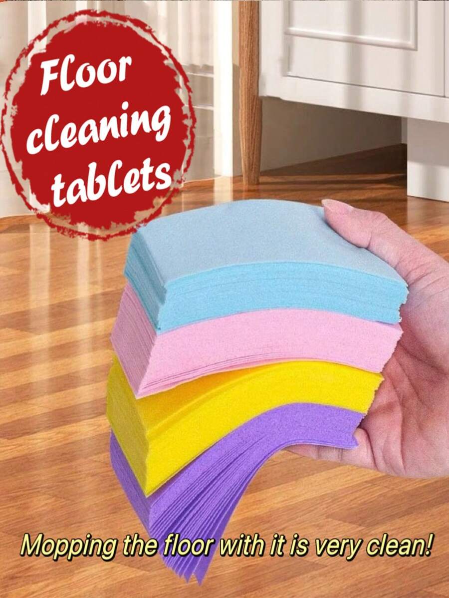 30/100pcs Floor Cleaning Pads, For Wooden Floor & Tiles, Home Long