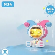 Christmas/Birthday Gift Lucky 12 Constellations Space Astronaut Building Blocks Series Aries/Virgo/Scorpio/Libra Suitable For Home Decoration Or Festival Gift - Multicolor - View 24