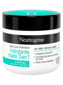 Crema Hidratante Facial Neutro gena Reparador Nocturno Face Care Intensive Colageno o Crema Hidratante Facial Mate 3 en 1 Neutro gena Face Care Intensive D Pantenol 100g