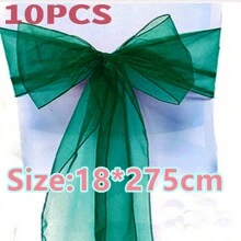 10pcs Violet Organza Chair Back Decoration Belt With Bowknots, 18cm Wide 275cm Long, DIY Bow Shapes; Glass Organza Chair Back Cloth For Festival Party Decoration, Great For Outdoor Canopy, Wedding, Graduation Ceremony, Background Decoration, Opening Ceremony, Interactive Party Atmosphere, Gift Packaging Decoration, Colored Ribbon - Multicolor - View 23