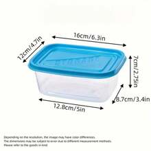 3/5/10pcs Lunch Box, Transparent Rectangular Food Storage Sealed Box With Lid, Stackable And Reusable Food Storage Box, For Grain, Meat, Fruit And Vegetable, Kitchen Organizers And Storage, Kitchen Accessories