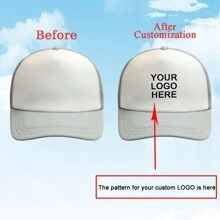 1 Custom-Made And Personalized Adjustable Men's Truck Driver Hat With Mesh Women's Baseball Net Hat For Outdoor Sports Shading. Your Favorite Custom Hat Design