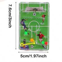 6 piezas / 10 piezas Juego de mesa de laberinto de fútbol de estilo aleatorio, juguete temático de fútbol, decoración de fiesta de cumpleaños