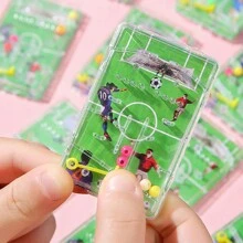 6 piezas / 10 piezas Juego de mesa de laberinto de fútbol de estilo aleatorio, juguete temático de fútbol, decoración de fiesta de cumpleaños