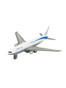 1pc Fun Small Passenger Plane Toy, Metal Return Aircraft, Anti-Fall Die-Cast Aircraft Model, Suitable For Holiday Gifts, Decorations, - White - View 5