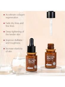 VIBRANT GLAMOUR FDA視黃醇套裝面霜+面部精華液VA抗衰老美白更新肌膚減少細紋皺紋褪色黑斑預防雀斑面部護理2件套組 - 視黃醇霜+精華液 - 查看 7