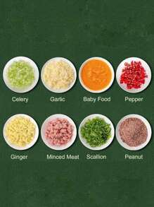 Picadora de carne eléctrica multifuncional para cocina casera - Multicolor - Ver 6