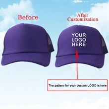 1 Custom-Made And Personalized Adjustable Men's Truck Driver Hat With Mesh Women's Baseball Net Hat For Outdoor Sports Shading. Your Favorite Custom Hat Design