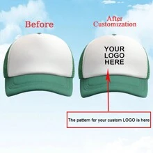1 Custom-Made And Personalized Adjustable Men's Truck Driver Hat With Mesh Women's Baseball Net Hat For Outdoor Sports Shading. Your Favorite Custom Hat Design