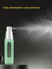 1入組/隨機5ml可裝香水的補充式香水噴霧器，便攜式底部充填，馬卡龍色系壓花玻璃空瓶，香水噴霧頭 - 彩色 - 查看 9