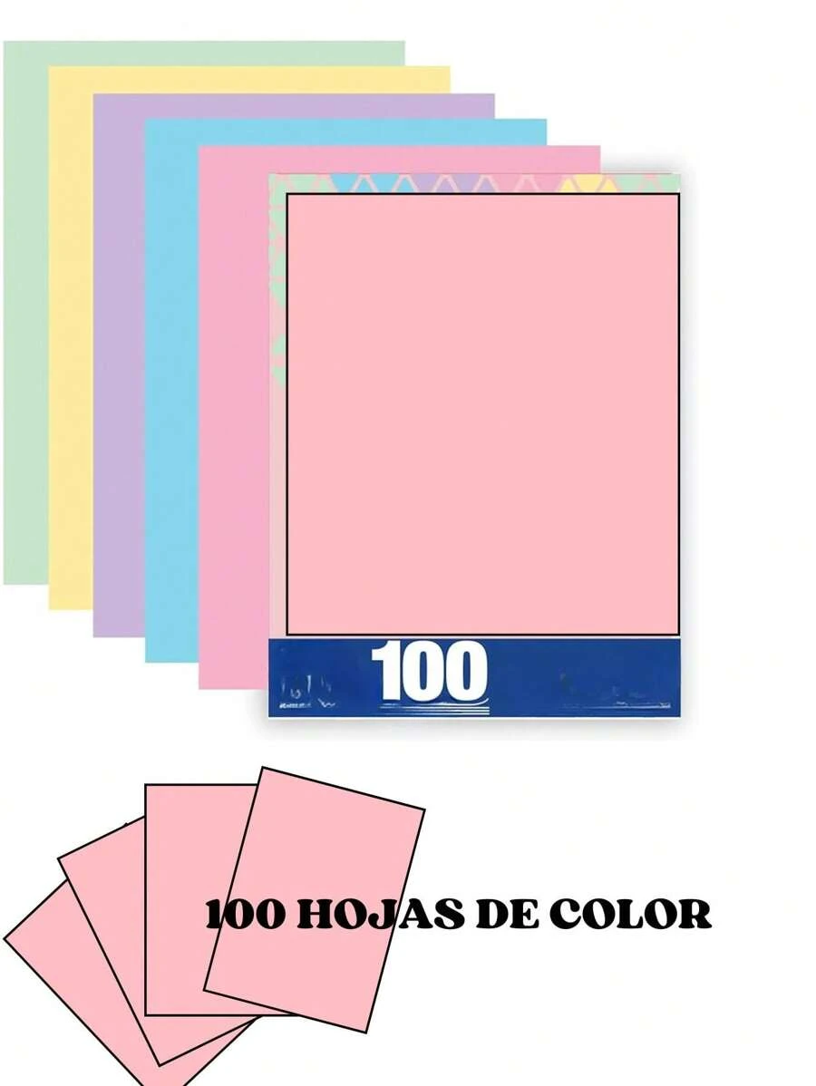 Color Sheets C/100 Packs Of PASTEL PINK Color Sheets - Baby Pink - View 1