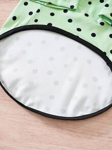 1件绿色波点字母印花宠物狗/猫T恤，适合春、夏、秋季穿着 - 綠色 - 查看 6