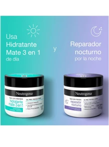 Crema Hidratante Facial Neutro gena Reparador Nocturno Face Care Intensive Colageno o Crema Hidratante Facial Mate 3 en 1 Neutro gena Face Care Intensive D Pantenol 100g