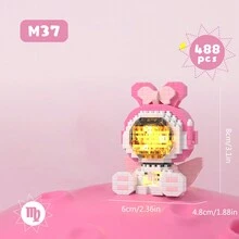 Christmas/Birthday Gift Lucky 12 Constellations Space Astronaut Building Blocks Series Aries/Virgo/Scorpio/Libra Suitable For Home Decoration Or Festival Gift - Multicolor - View 14