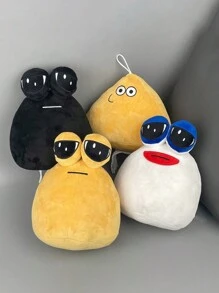 1 pieza Muñeco de peluche de caracol marrón lindo y triste, gran regalo para Navidad, Halloween, Día de Acción de Gracias, Año Nuevo y Día de San Valentín (ojos asimétricos) (incluye llavero) - Multicolor - Ver 1