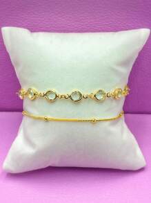 Women Bracelet Sets - Yellow Gold - View 1