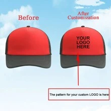 1 Custom-Made And Personalized Adjustable Men's Truck Driver Hat With Mesh Women's Baseball Net Hat For Outdoor Sports Shading. Your Favorite Custom Hat Design