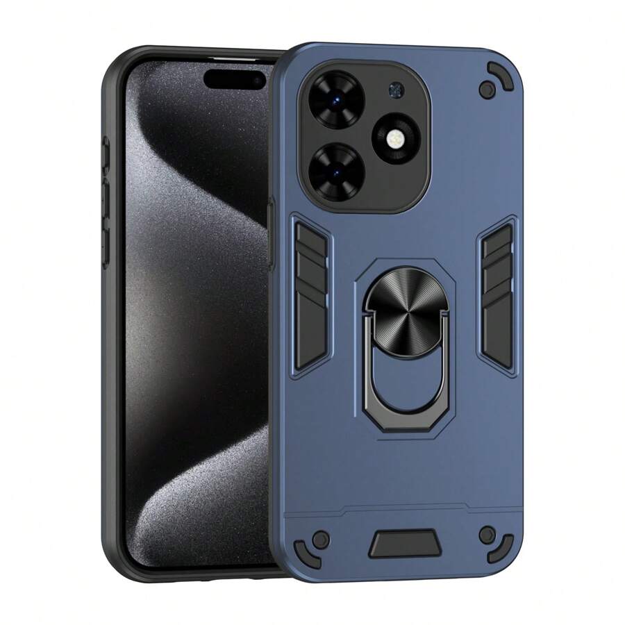 適用於 Infinix Zero 30/Spark Go 2024 系列 Poca/Pop/Camon/Smart/Series Warrior 360度旋轉支架軍規防摔手機殼 + 磁吸 + 支架系列手機殼 + 高品質工藝 + 全套手機殼 + 相容 Apple 11/12/13/14/15 Pro Max。適用於 Galaxy/A/M12/13/14/22/32/52/73/72/A55/A35/S22/S23/S24U Note 11/12 Pro/13 Pro/Moto G 5G 2024/G34/G04/G24/G10 - 藍色 - 查看 1