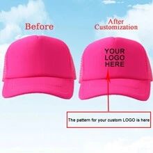 1 Custom-Made And Personalized Adjustable Men's Truck Driver Hat With Mesh Women's Baseball Net Hat For Outdoor Sports Shading. Your Favorite Custom Hat Design
