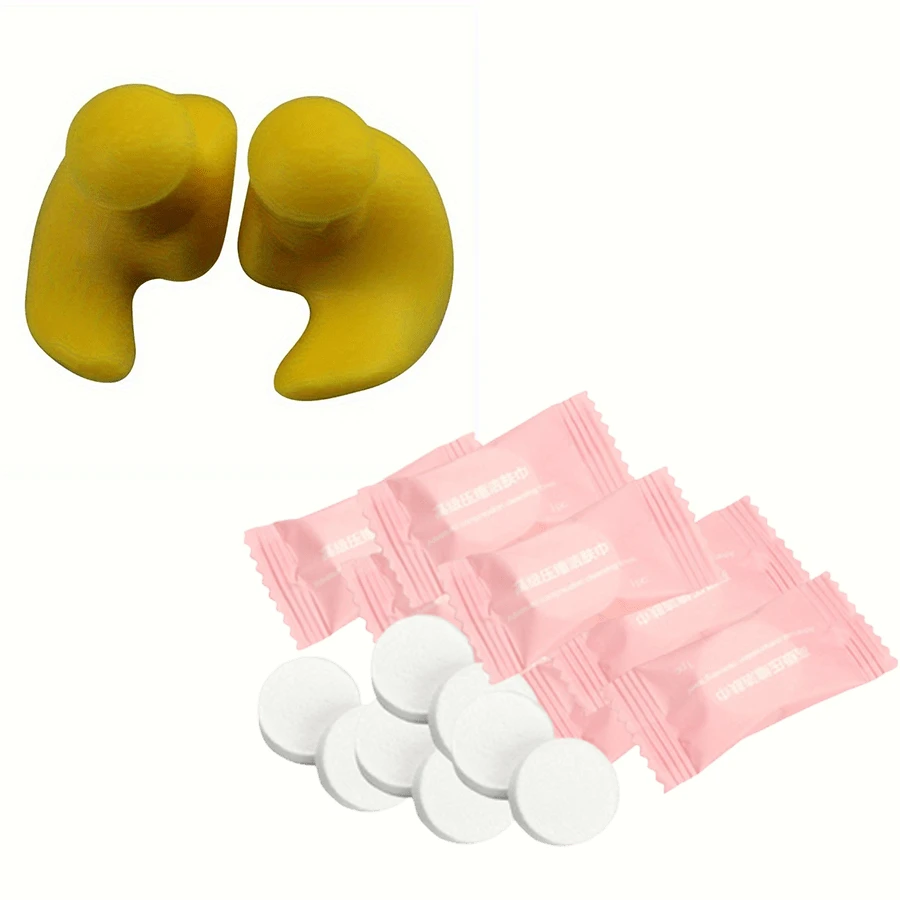 Soft Silicone Earplugs Waterproof, Comfortable Fit Swimming And