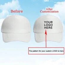 1 Custom-Made And Personalized Adjustable Men's Truck Driver Hat With Mesh Women's Baseball Net Hat For Outdoor Sports Shading. Your Favorite Custom Hat Design