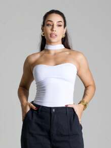 Women Bodysuits - White - View 1
