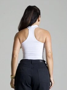 Women Bodysuits - White - View 3